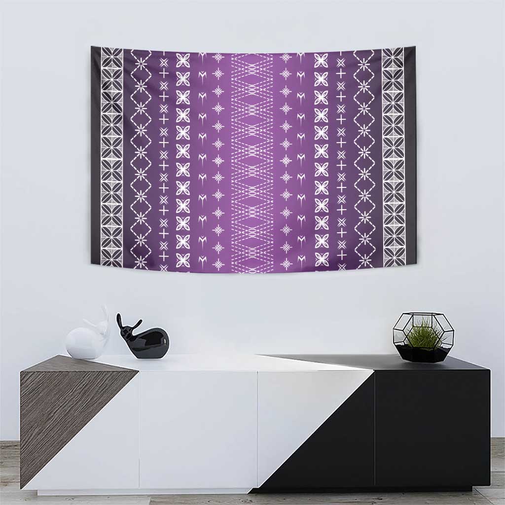 Purple Samoa Malu Tattoo Inspired Tapestry LT05 - Polynesian Pride
