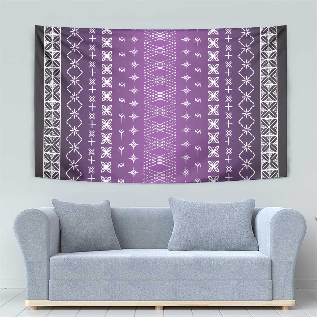 Purple Samoa Malu Tattoo Inspired Tapestry LT05 - Polynesian Pride