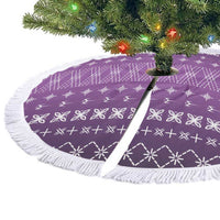 Purple Samoa Malu Tattoo Inspired Tree Skirt - Polynesian Pride