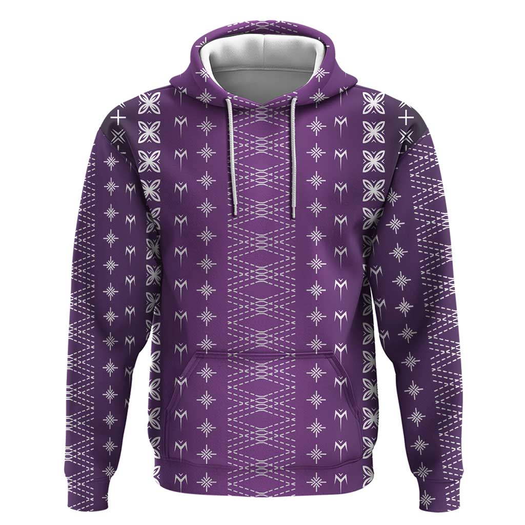 Purple Samoa Malu Tattoo Inspired Zip Hoodie - Polynesian Pride