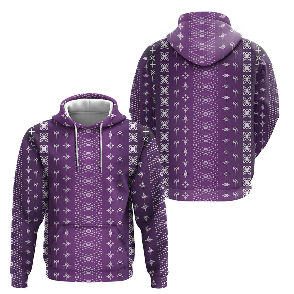 Purple Samoa Malu Tattoo Inspired Zip Hoodie - Polynesian Pride