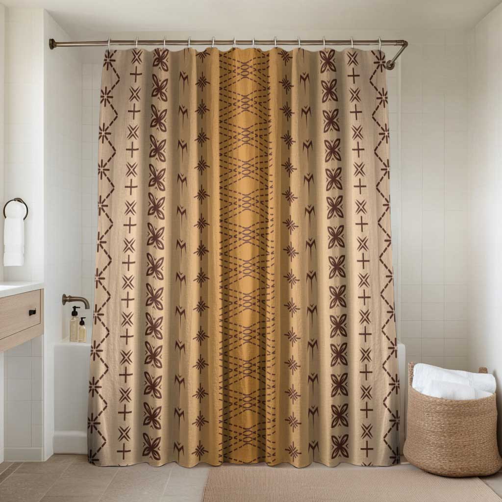 Beige Samoa Malu Tattoo Inspired Bathroom Set - Polynesian Pride