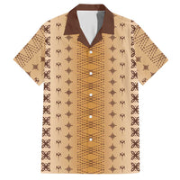 Beige Samoa Malu Tattoo Inspired Hawaiian Shirt - Polynesian Pride
