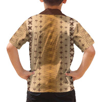 Beige Samoa Malu Tattoo Inspired Hawaiian Shirt - Polynesian Pride