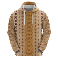 Beige Samoa Malu Tattoo Inspired Hoodie - Polynesian Pride