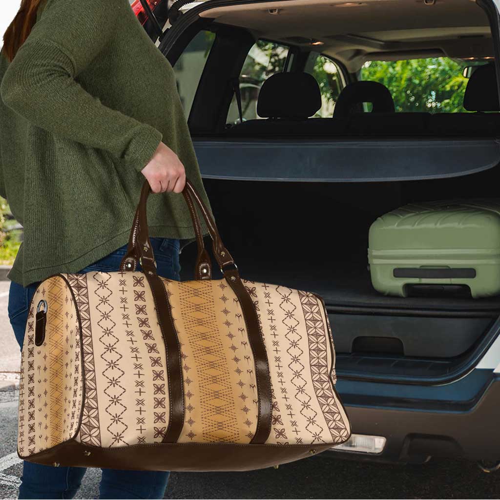 Beige Samoa Malu Tattoo Inspired Travel Bag - Polynesian Pride
