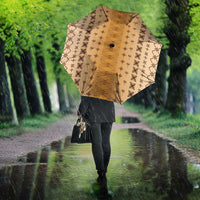 Beige Samoa Malu Tattoo Inspired Umbrella - Polynesian Pride