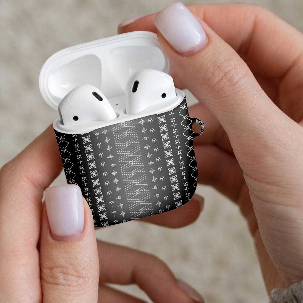 Black Samoa Malu Tattoo Inspired AirPods Case - Polynesian Pride