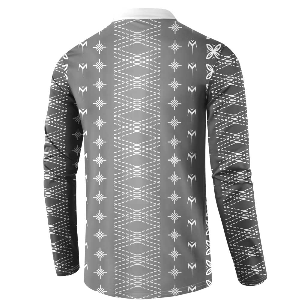 Black Samoa Malu Tattoo Inspired Button Sweatshirt - Polynesian Pride