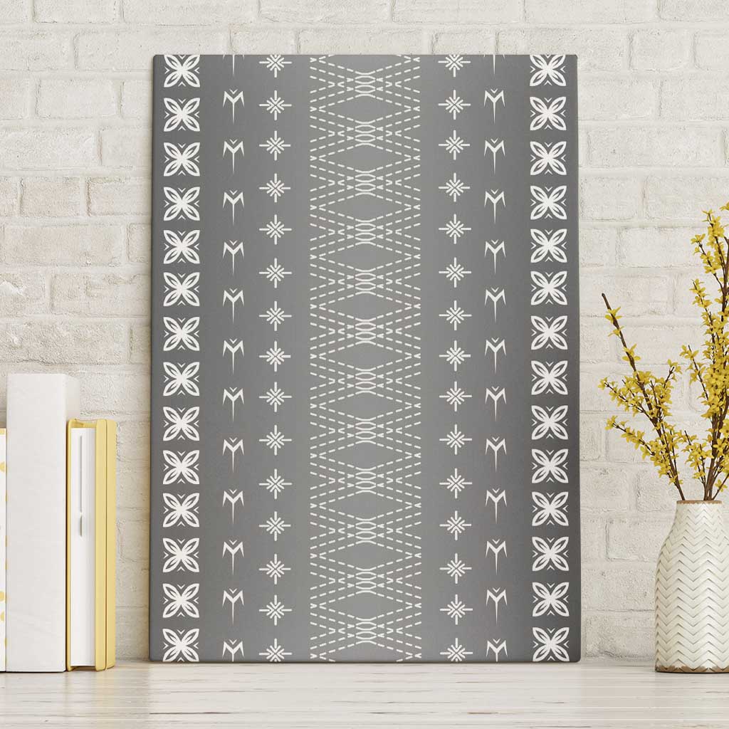 Black Samoa Malu Tattoo Inspired Canvas Wall Art - Polynesian Pride