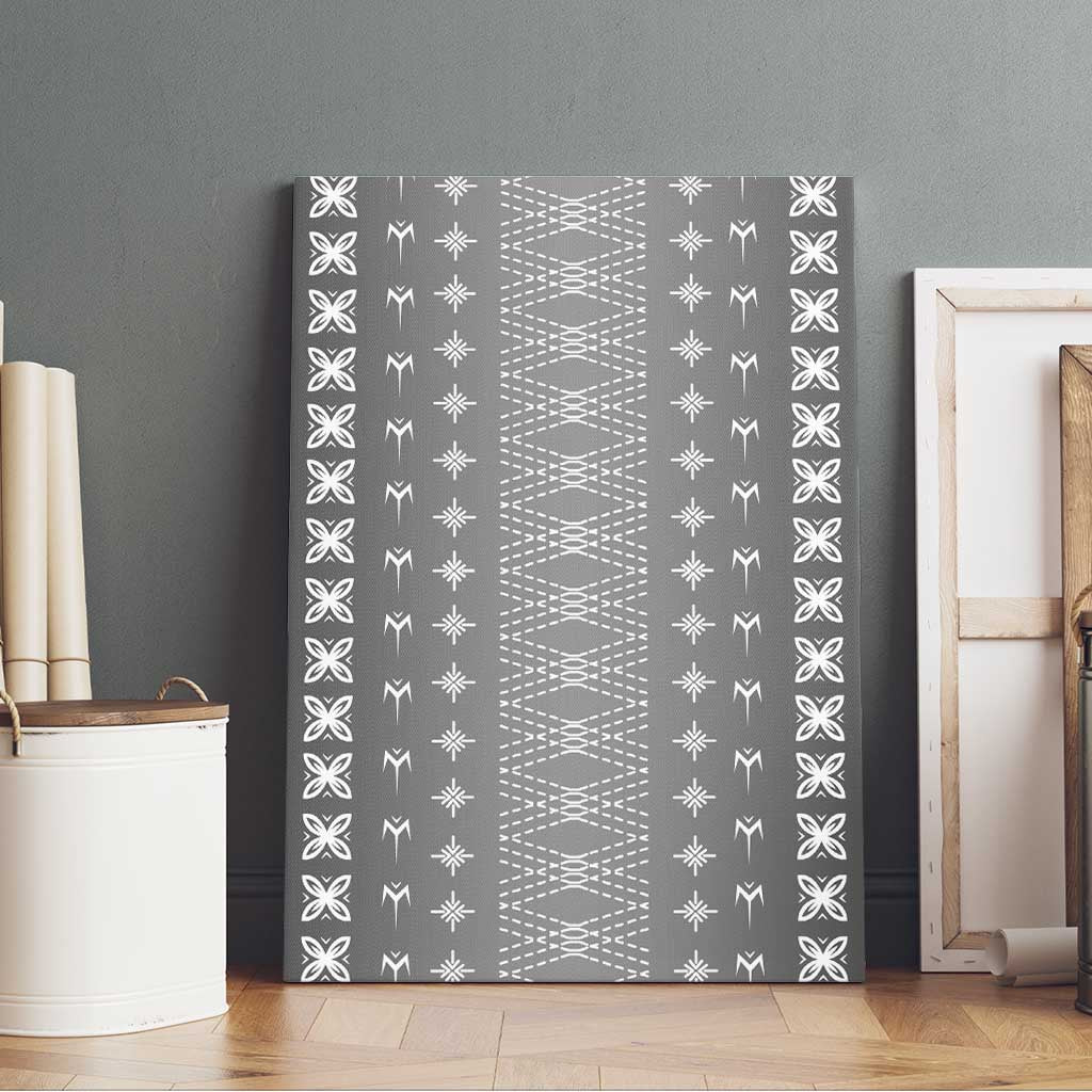Black Samoa Malu Tattoo Inspired Canvas Wall Art - Polynesian Pride