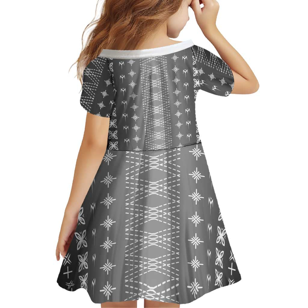 Black Samoa Malu Tattoo Inspired Family Matching Off The Shoulder Long Sleeve Dress and Hawaiian Shirt - Polynesian Pride