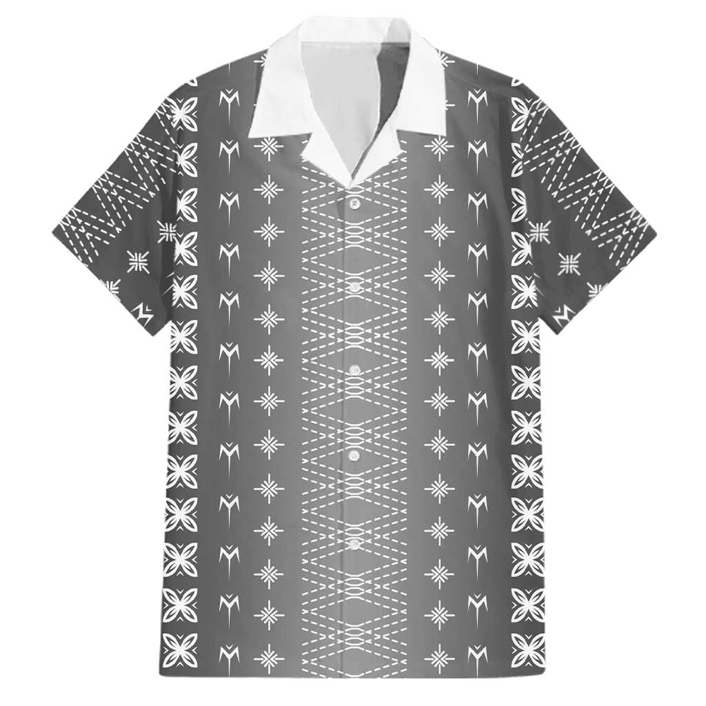 Black Samoa Malu Tattoo Inspired Family Matching Off Shoulder Short Dress and Hawaiian Shirt - Polynesian Pride