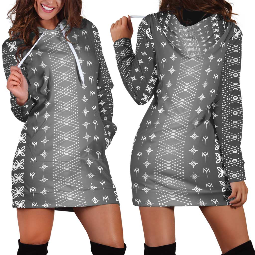 Black Samoa Malu Tattoo Inspired Hoodie Dress - Polynesian Pride