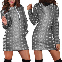 Black Samoa Malu Tattoo Inspired Hoodie Dress - Polynesian Pride
