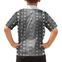 Black Samoa Malu Tattoo Inspired Kid Hawaiian Shirt - Polynesian Pride