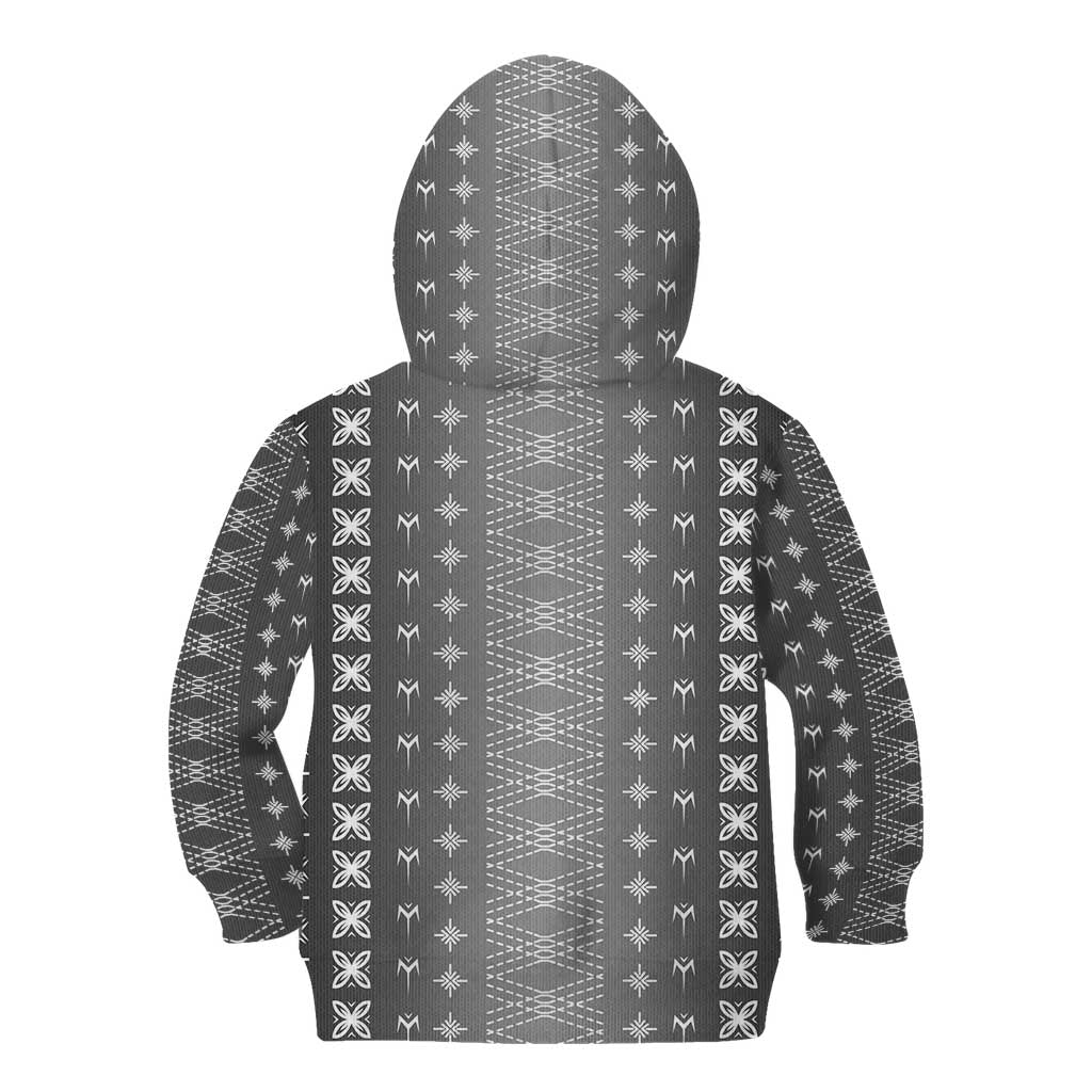 Black Samoa Malu Tattoo Inspired Kid Hoodie - Polynesian Pride