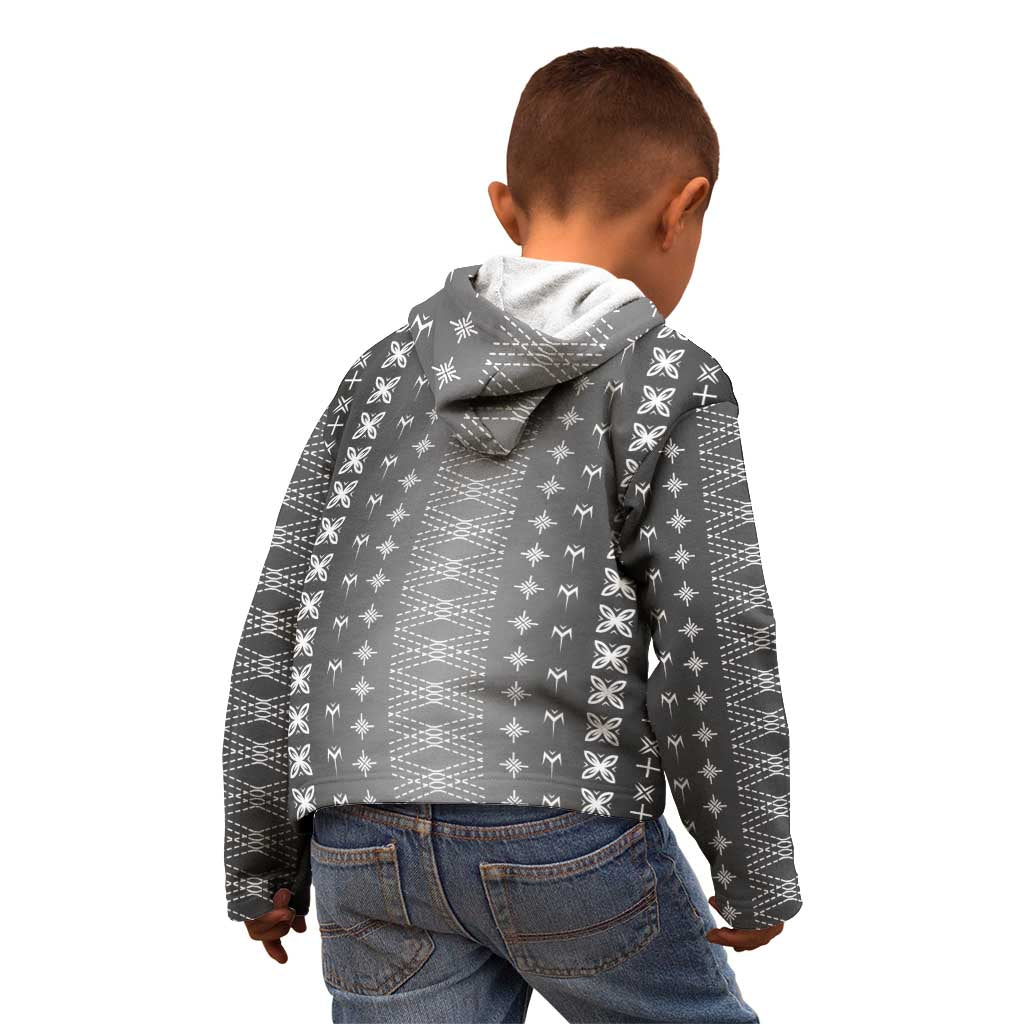 Black Samoa Malu Tattoo Inspired Kid Hoodie - Polynesian Pride