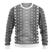 Black Samoa Malu Tattoo Inspired Ugly Christmas Sweater - Polynesian Pride