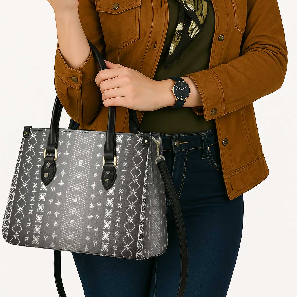Black Samoa Malu Tattoo Inspired Leather Bag - Polynesian Pride
