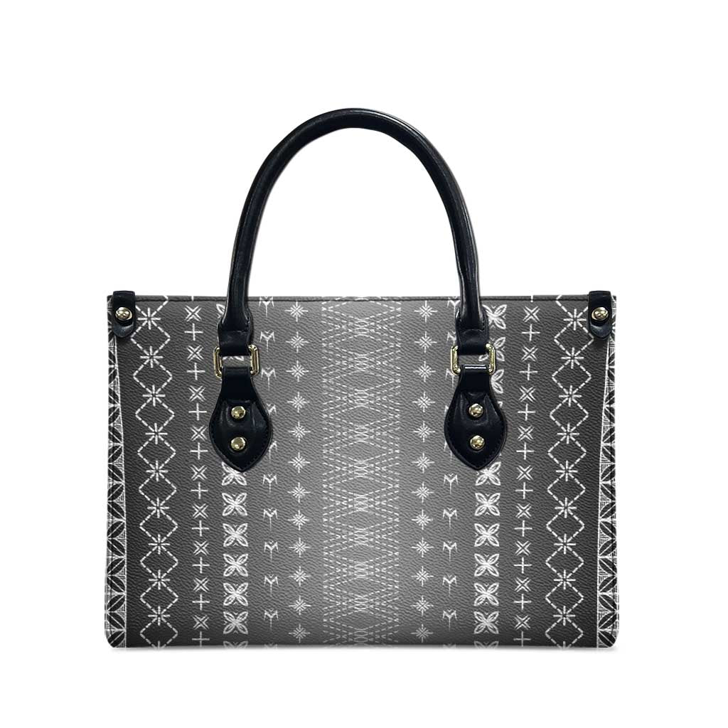 Black Samoa Malu Tattoo Inspired Leather Bag - Polynesian Pride
