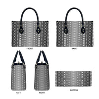 Black Samoa Malu Tattoo Inspired Leather Bag - Polynesian Pride