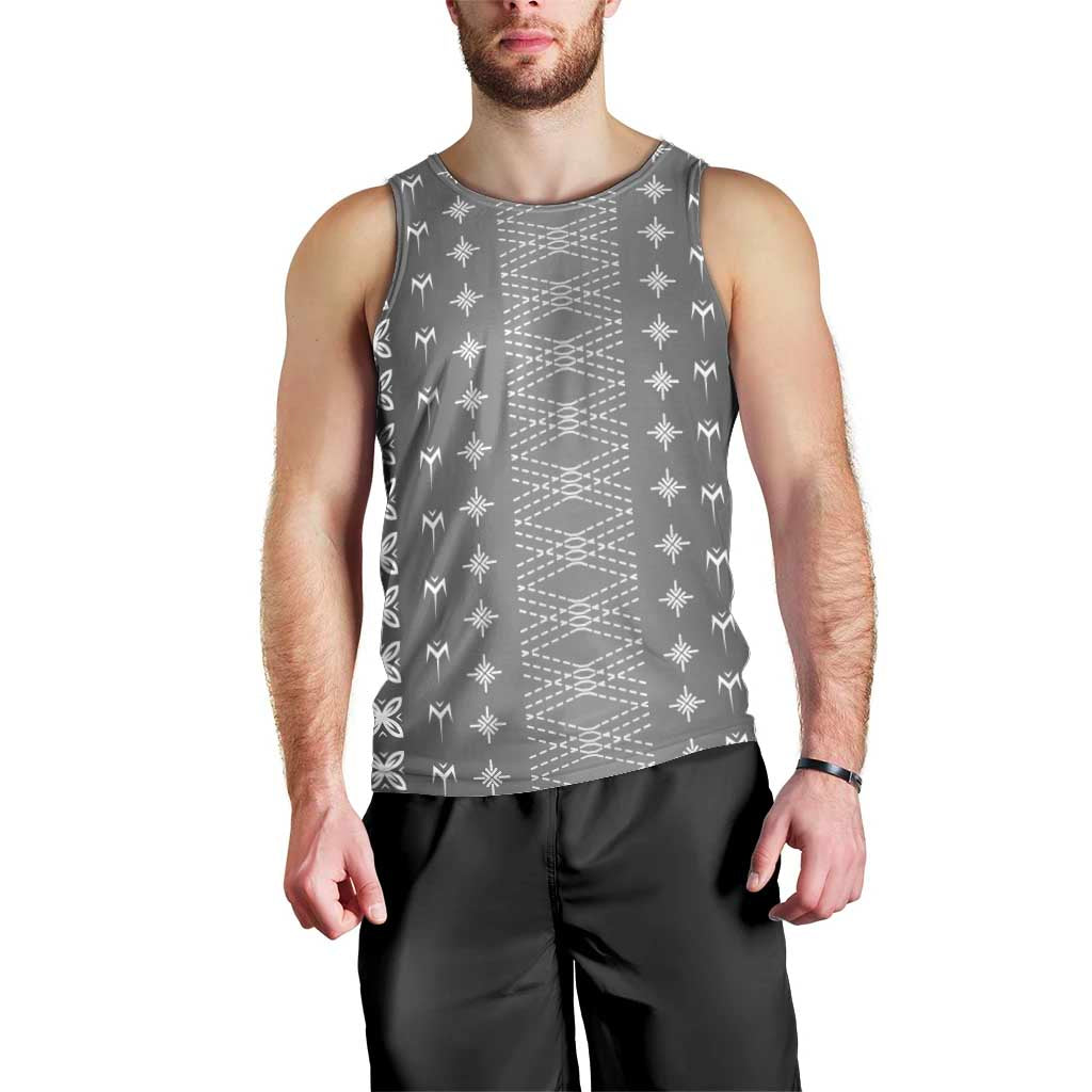 Black Samoa Malu Tattoo Inspired Men Tank Top - Polynesian Pride
