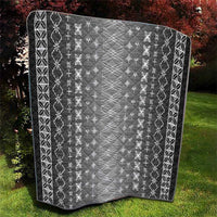 Black Samoa Malu Tattoo Inspired Quilt - Polynesian Pride