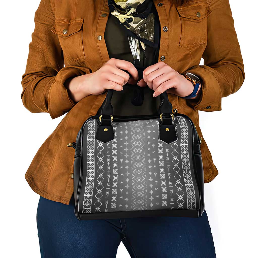 Black Samoa Malu Tattoo Inspired Shoulder Handbag - Polynesian Pride