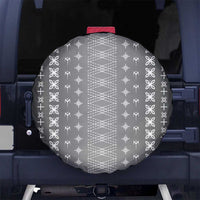Black Samoa Malu Tattoo Inspired Spare Tire Cover - Polynesian Pride