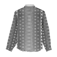 Black Samoa Malu Tattoo Inspired Women Casual Shirt - Polynesian Pride