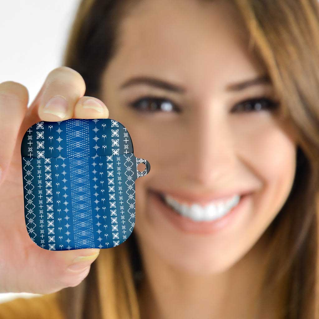 Blue Samoa Malu Tattoo Inspired AirPods Case - Polynesian Pride