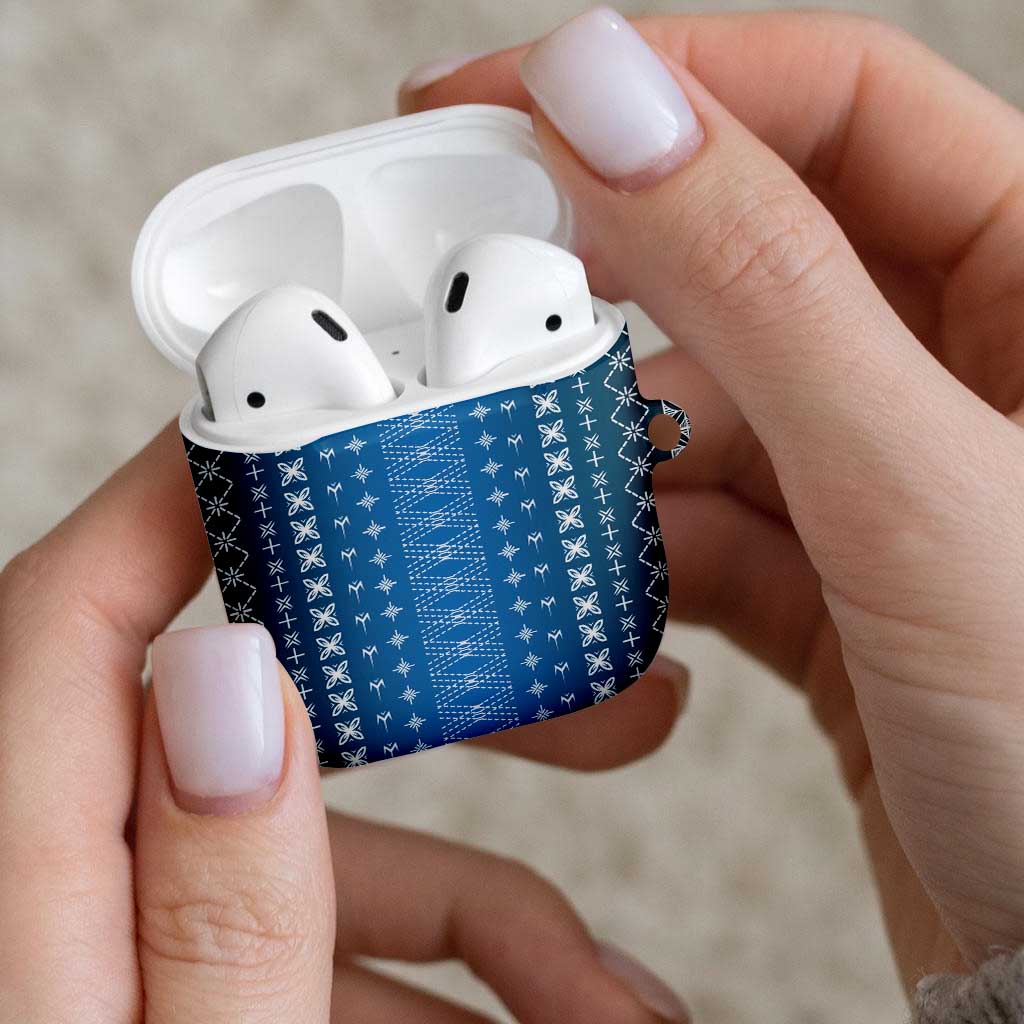Blue Samoa Malu Tattoo Inspired AirPods Case - Polynesian Pride