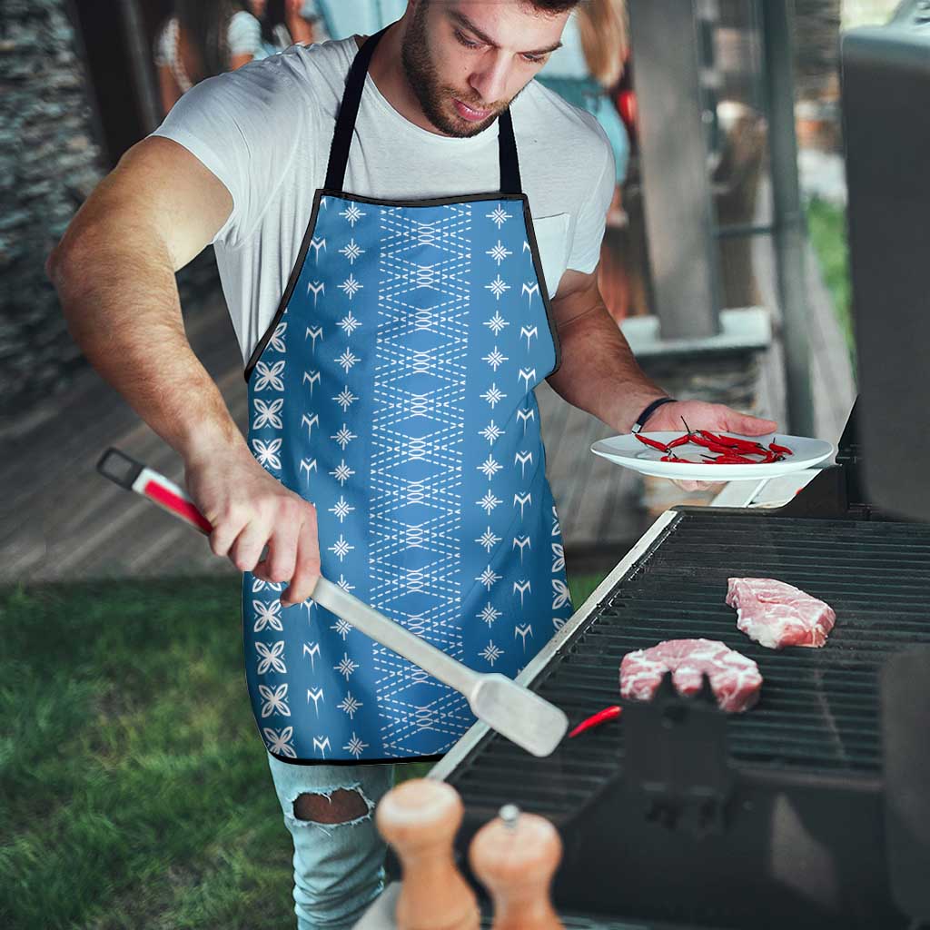 Blue Samoa Malu Tattoo Inspired Apron - Polynesian Pride