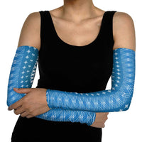 Blue Samoa Malu Tattoo Inspired Arm Sleeves - Polynesian Pride