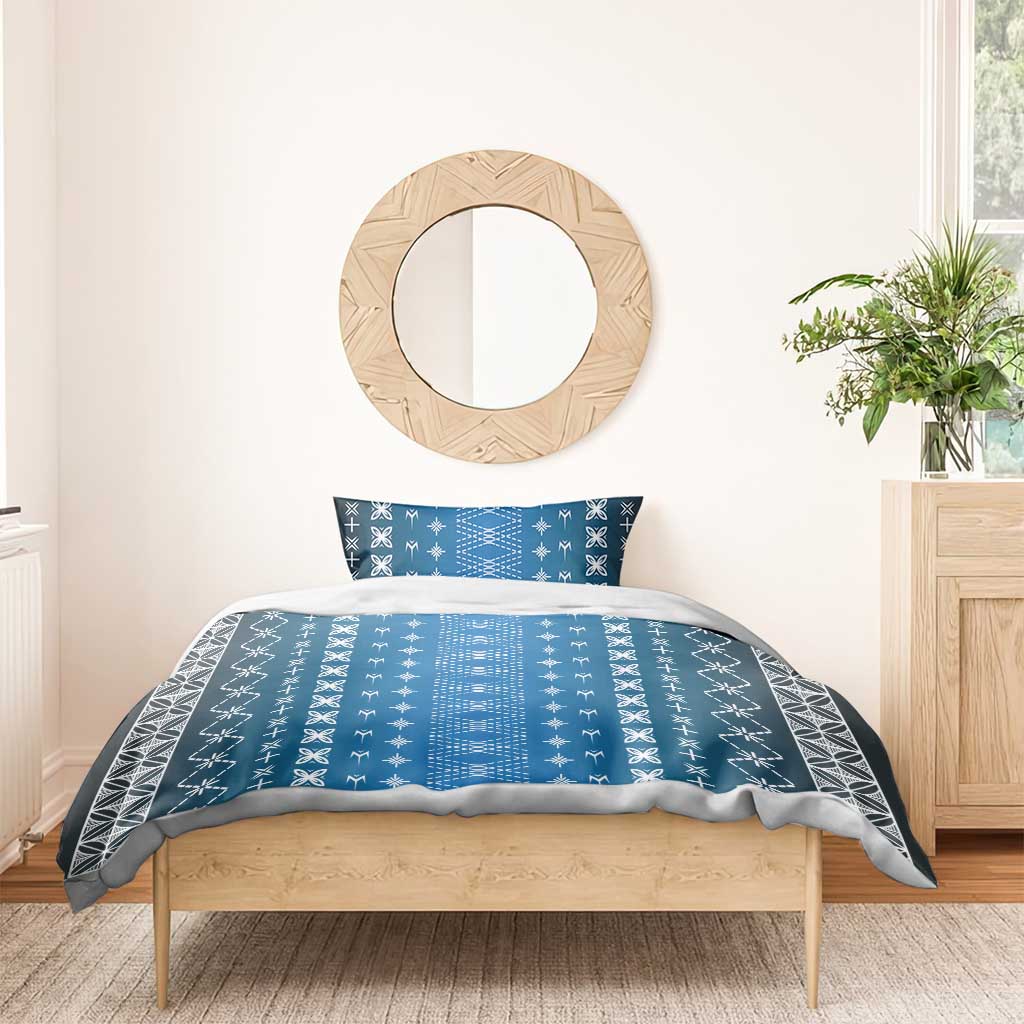 Blue Samoa Malu Tattoo Inspired Bedding Set - Polynesian Pride