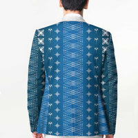 Blue Samoa Malu Tattoo Inspired Blazer - Polynesian Pride