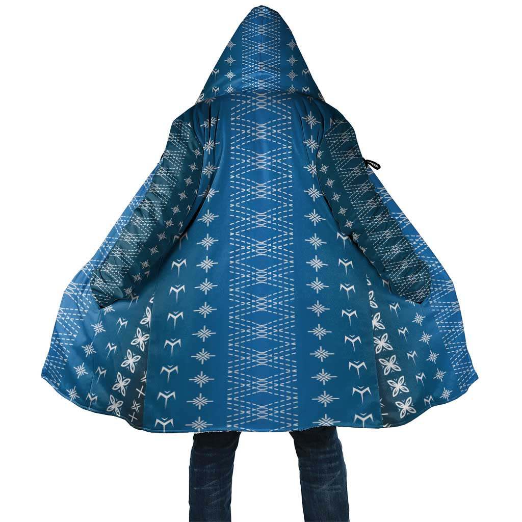Blue Samoa Malu Tattoo Inspired Cloak - Polynesian Pride