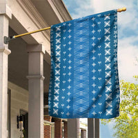 Blue Samoa Malu Tattoo Inspired Garden Flag - Polynesian Pride