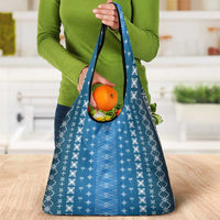 Blue Samoa Malu Tattoo Inspired Grocery Bag - Polynesian Pride