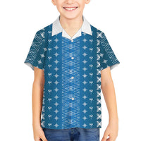 Blue Samoa Malu Tattoo Inspired Hawaiian Shirt - Polynesian Pride