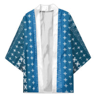 Blue Samoa Malu Tattoo Inspired Kimono - Polynesian Pride