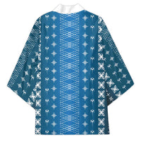 Blue Samoa Malu Tattoo Inspired Kimono - Polynesian Pride