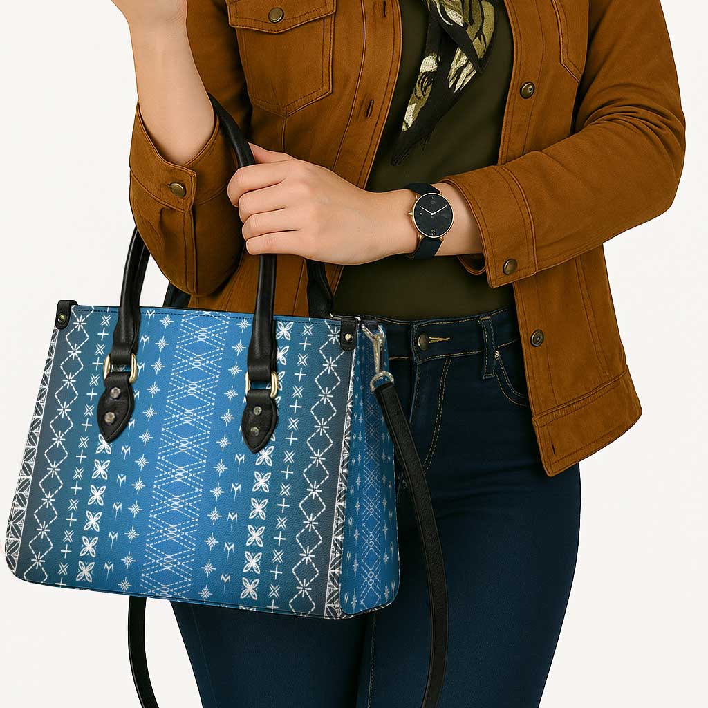 Blue Samoa Malu Tattoo Inspired Leather Bag - Polynesian Pride