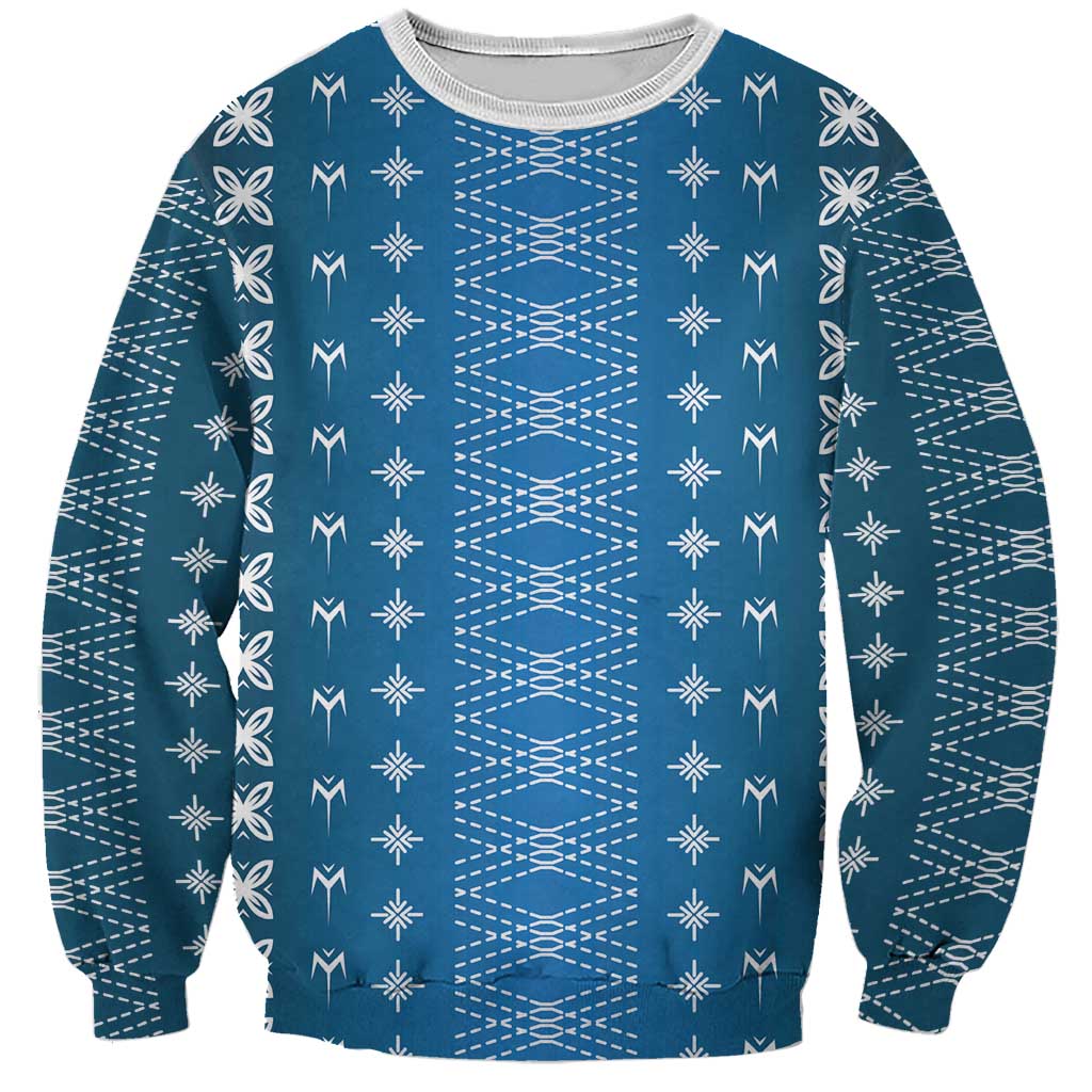 Blue Samoa Malu Tattoo Inspired Sweatshirt - Polynesian Pride