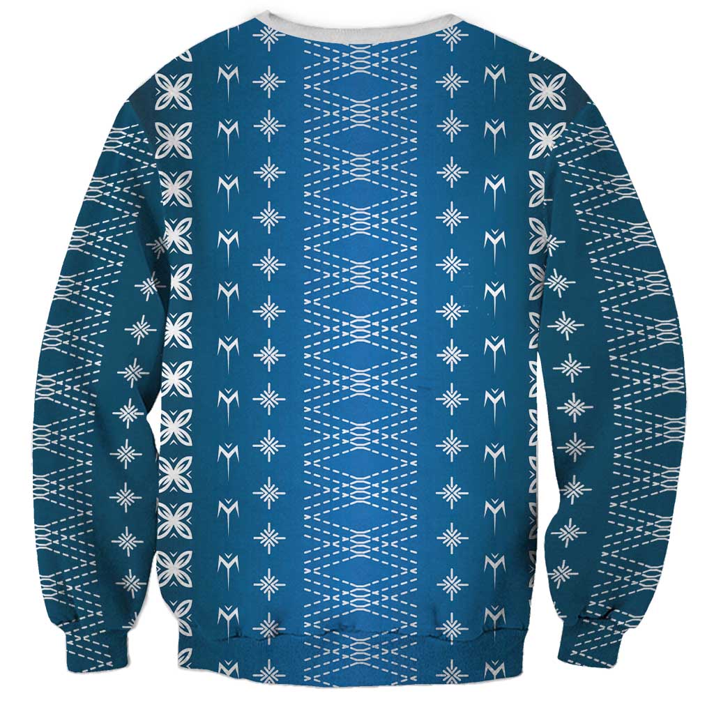 Blue Samoa Malu Tattoo Inspired Sweatshirt - Polynesian Pride