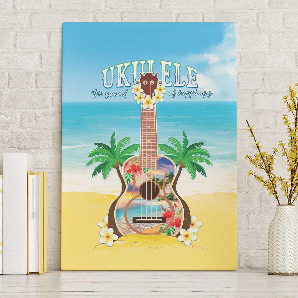 Hawaiian Ukulele Canvas Wall Art Sound Of Happiness