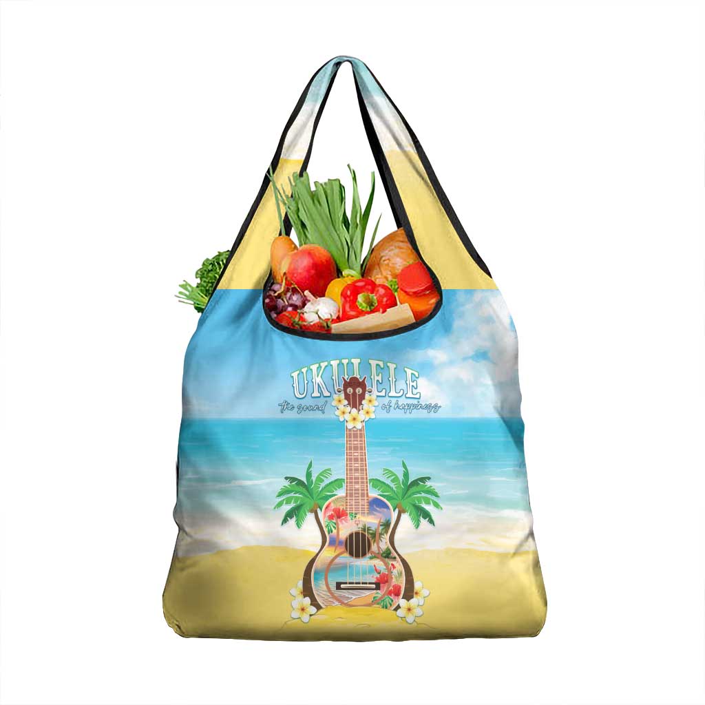 Hawaiian Ukulele Grocery Bag Sound Of Happiness