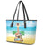 Hawaiian Ukulele Leather Tote Bag Sound Of Happiness