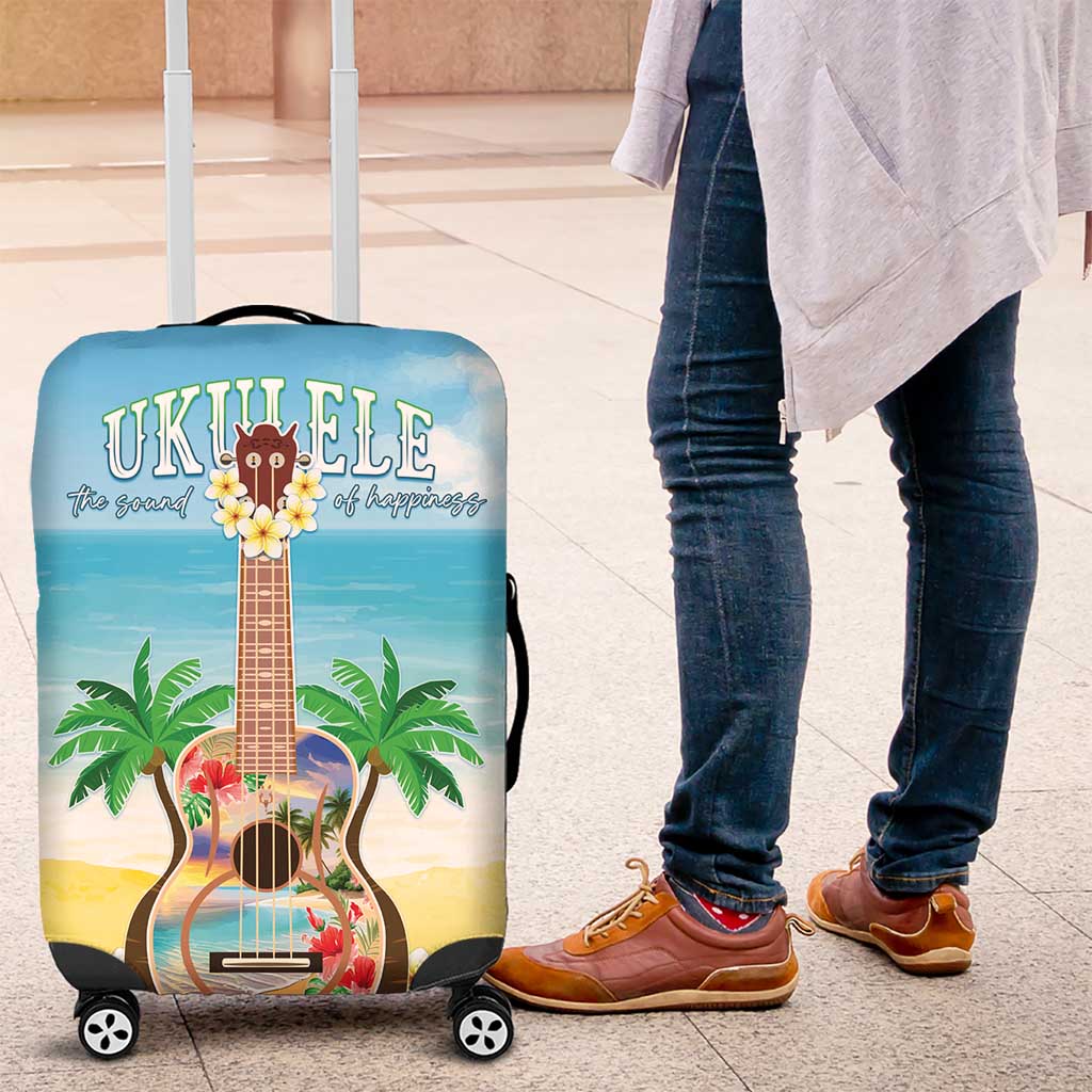 Hawaiian Ukulele Luggage Cover Sound Of Happiness